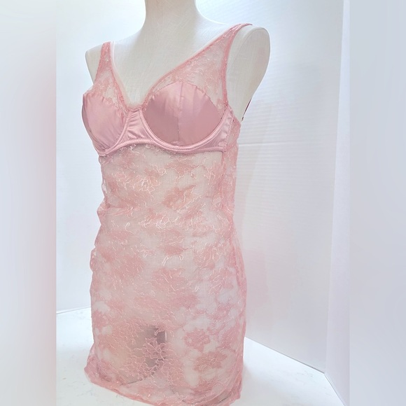 Victoria's Secret Other - Vintage Victoria's Secret Pink Lace Chemise